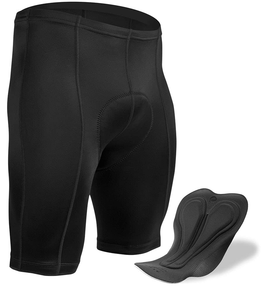 AERO|TECH|DESIGNS | Men's Century Padded Cycling Shorts | Short Inseam | Large | Black