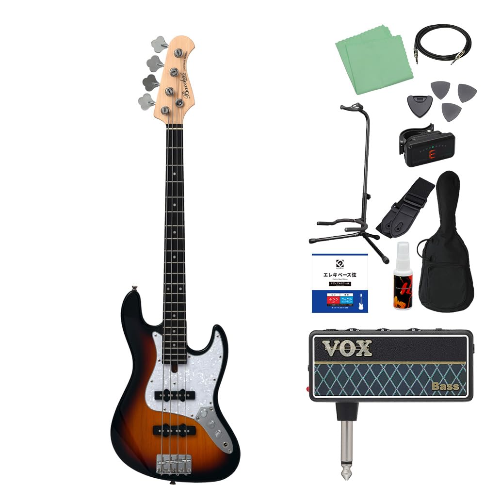 Amazon | Bacchus WJB-Mini 3TS ベース 初心者12点セット 【amPlug付