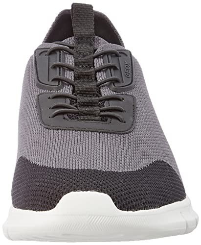 Geox U Monreale A, Sneakers Uomo, Grigio/Nero