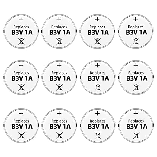Enerpe B3V 1A Replacement Battery High Capacity Compatible with High Tech Electronic Collars of MS-4 and MS-5 Pack of 12
