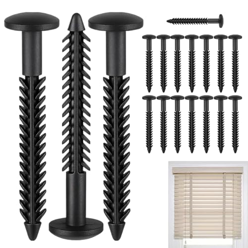 Fissante di otturatore, set da 36 pezzi, 'otturatore, chiodi del pannello per finestre, viti, 3 pollici, viti 'otturatore della finestra, bulloni di ancoraggio nero, installazione '
