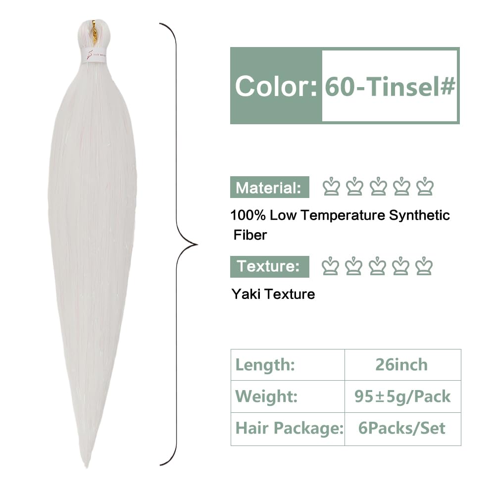 YDDM Capelli Per Treccine Africane Morado Extension Treccine Texture Yaki Easy Install per Principianti 32 Pollici 3 Pezzi Capelli Leggeri e Naturali per Box Braids, Twist e Crochet — view 239