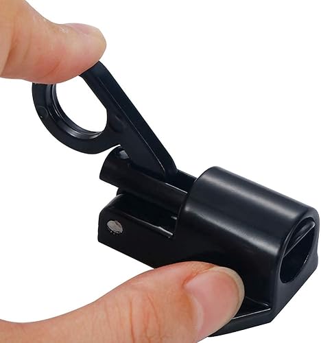 Miniatura 2 de TPOHH Cerradura automática de puerta de ventana de seguridad de aleación de aluminio Cerradura de puerta de rebote de resorte, negro 1 unids