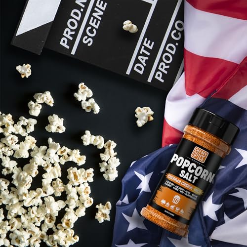 Popcorn Seasoning Cheddar Cheese Powder Mix - Gluten Free & Low Sodium Mild Nacho Cheese Powder Flavor Popcorn Flavoring Seasoning. Movie Theater Pop Corn Toppings. Hot Pop Corn Salt Seasonings. 4.2oz - image 5