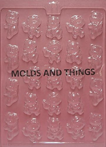 ASSORTED Bite size BEARS Chocolate Candy Mold, Christmas Chocolate Candy Mold With Copyrighted Chocolate Molding Instructions