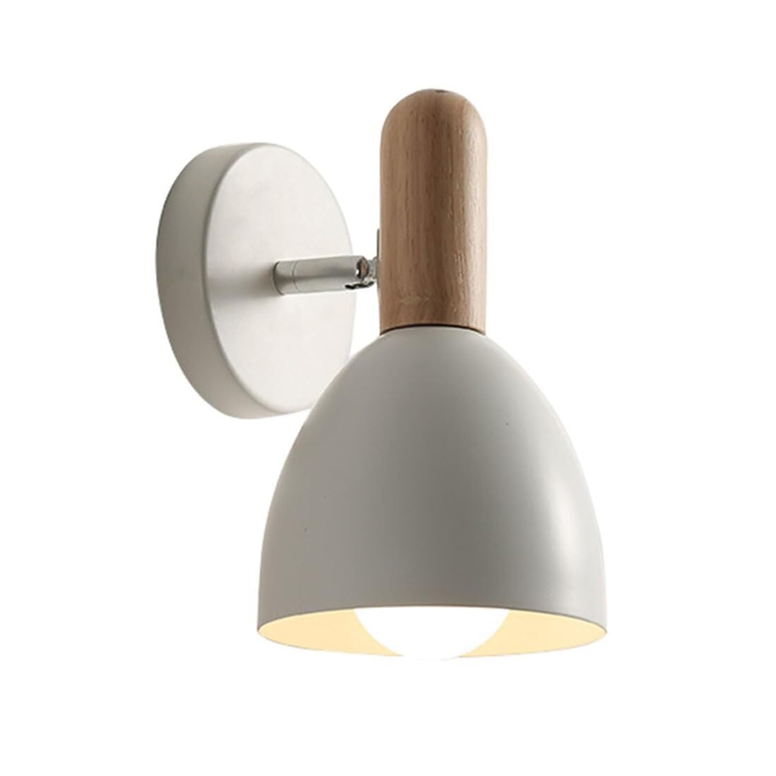 HUAYUSEDF Nordic Adjustable Macaron Wall Sconce Creative for Bedroom Kitchen Living Room Aisle Children(White)