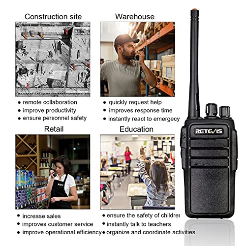 Retevis RT21 2 Way Radio Long Range, Walkie Talkies for Adults, Heavy
