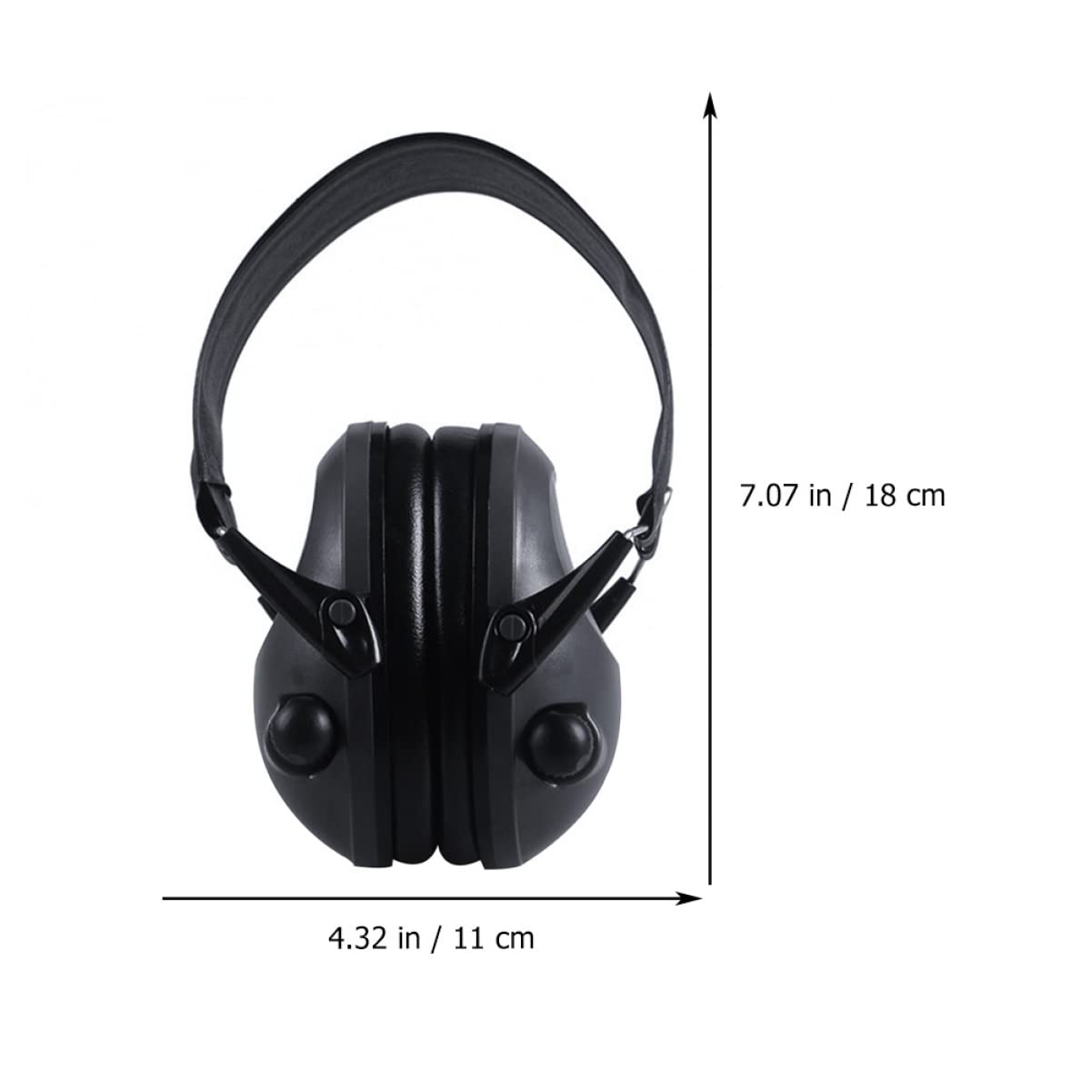 BESPORTBLE Casque De Réduction De Bruit De Prise De Vue Manchons Défenseurs Aide Boules Quies Oreilles Rechargeable Équipement Radio Protecteur Écouteur Boucle Sensoriel Black Abdos
