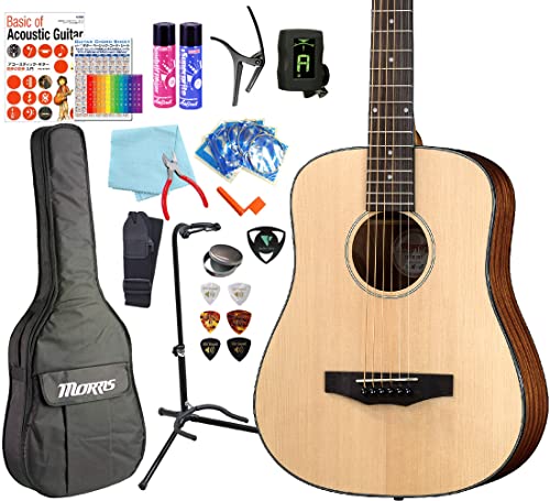 モーリス　Morris ミニアコースティックギターLA 1 Amazon | モーリス ミニギター 初心者 ハイグレード 18点セット MORRIS