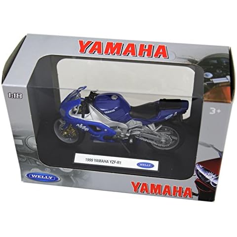 Carousel Toys and Gifts Welly Diecast Officially Licenced 1:18 Scale Motorbike Model ~ Yamaha 1999 YZF-R1 Cover