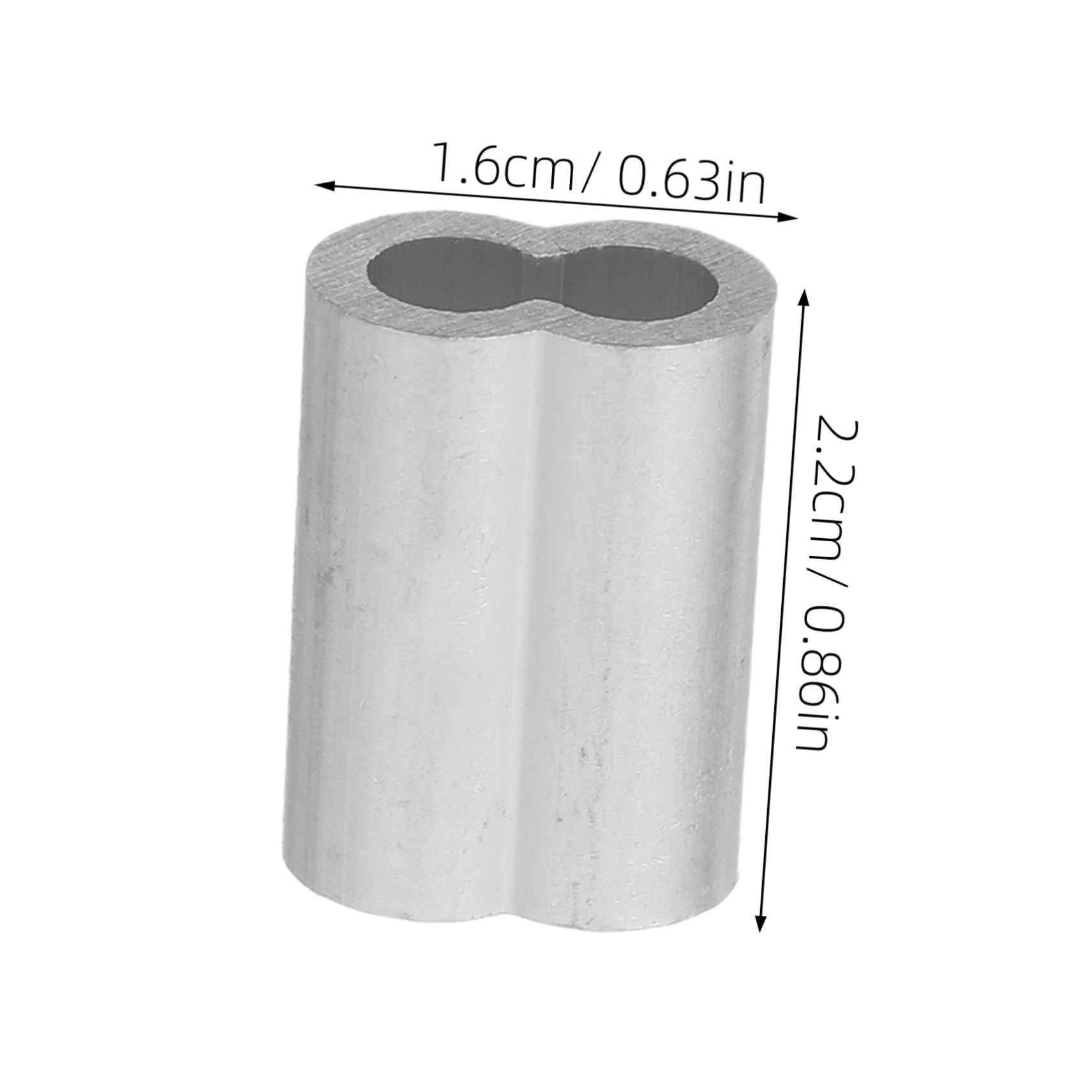 PRETYZOOM 1000 Pezzi Manicotti in Alluminio per Cavo e Fune Manicotti Crimpare Resistenti e Leggeri per Sicure Funi Metalliche