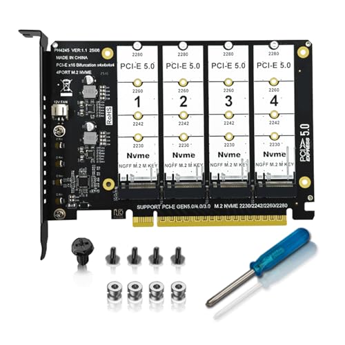 Adaptateur NVME PCIe 5.0 pour étendre le stockage de votre station de travail