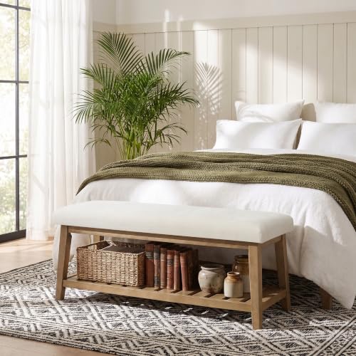 Zihanhome Chenille Shoe Bench
