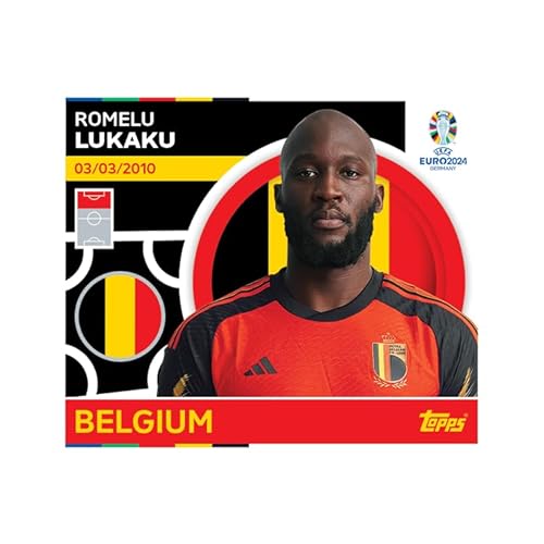 Topps Offizielle EURO 2024 Sticker Collection - Full Box (100 Pakete) 6 Aufkleber pro Packung (600 Aufkleber)