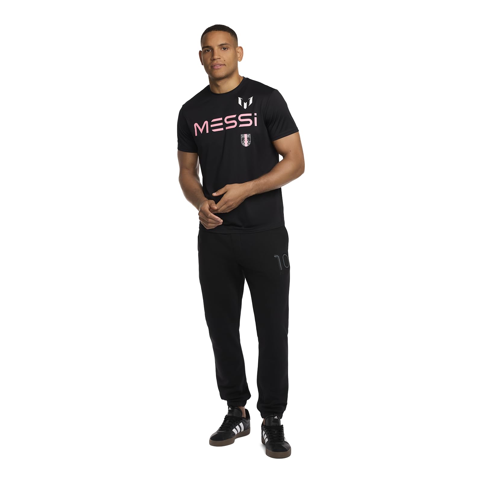 Messi Men's Logo 10 Back Tee, Lifestyle Short Sleeve T-Shirt