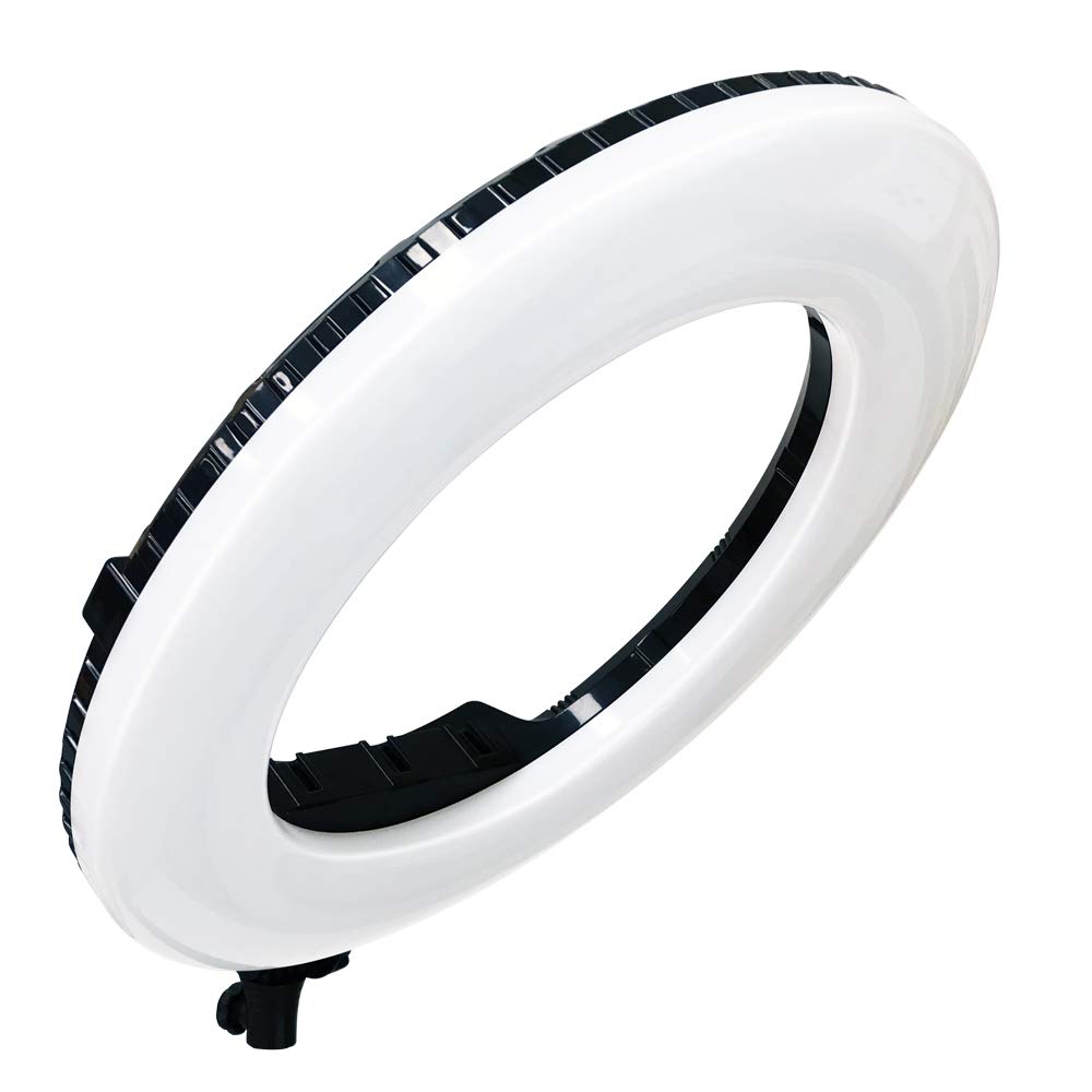 18 pollici 96W display digitale dimmerabile regolabile 9990K LED anello lampada Kit,con 3 supporti coldshoe,illuminazione per fotocamera smartphone ritratto selfie Foto video studio