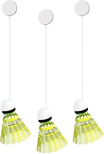 Entrenador de bádminton, dispositivo ajustable de entrenamiento para niños, adultos, con bádminton para juegos, deportes, fitness
