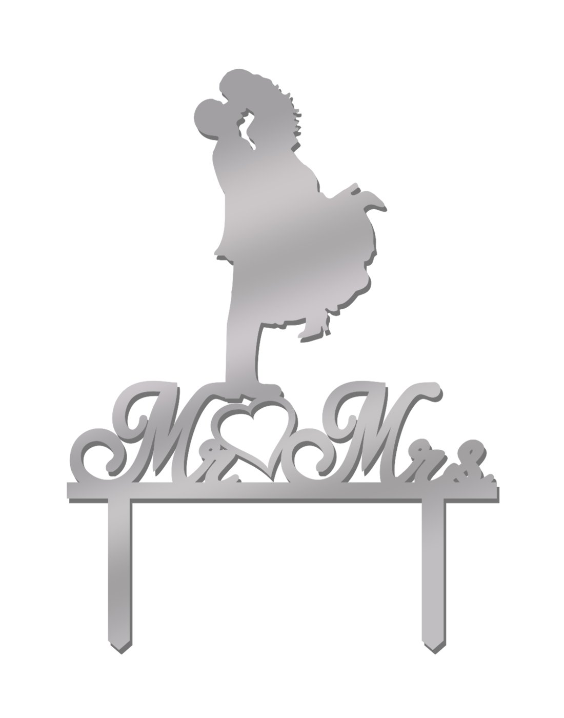 Omkraft Designer Wedding/Anniversary Cake topper with Different Colour Options available
