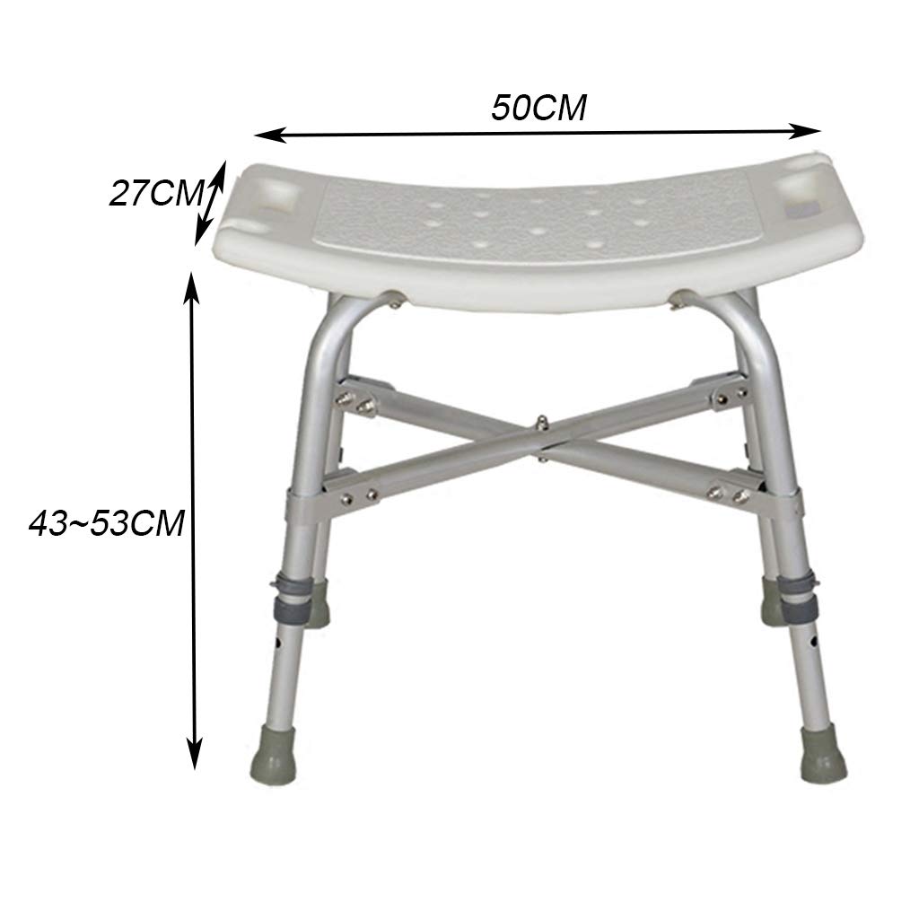 Tarea Pesada Taburete de baño/Ducha Bañera Ducha Elevador Silla Asiento de baño Ergonómico Agujeros para Drenaje Ayuda por discapacidad para Ancianos, discapacitados MAX. 200kg