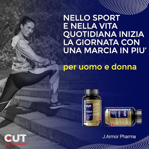Thermogenics Cut 120 Capsule - Spirulina Menopausa, Attivatore Metabolismo, Energia E Silhouette Definita, Con Acetil L-Carnitina, Selenio, Cromo E Iodio - 5