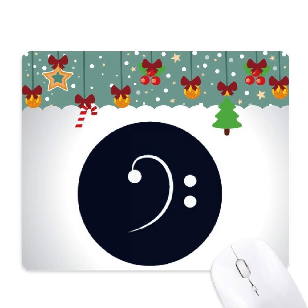 Tapis de souris en caoutchouc noir clé de basse tapis informatique