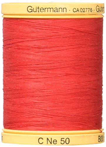 Gutermann hilo de algodón rojo 876 yd miniatura 1
