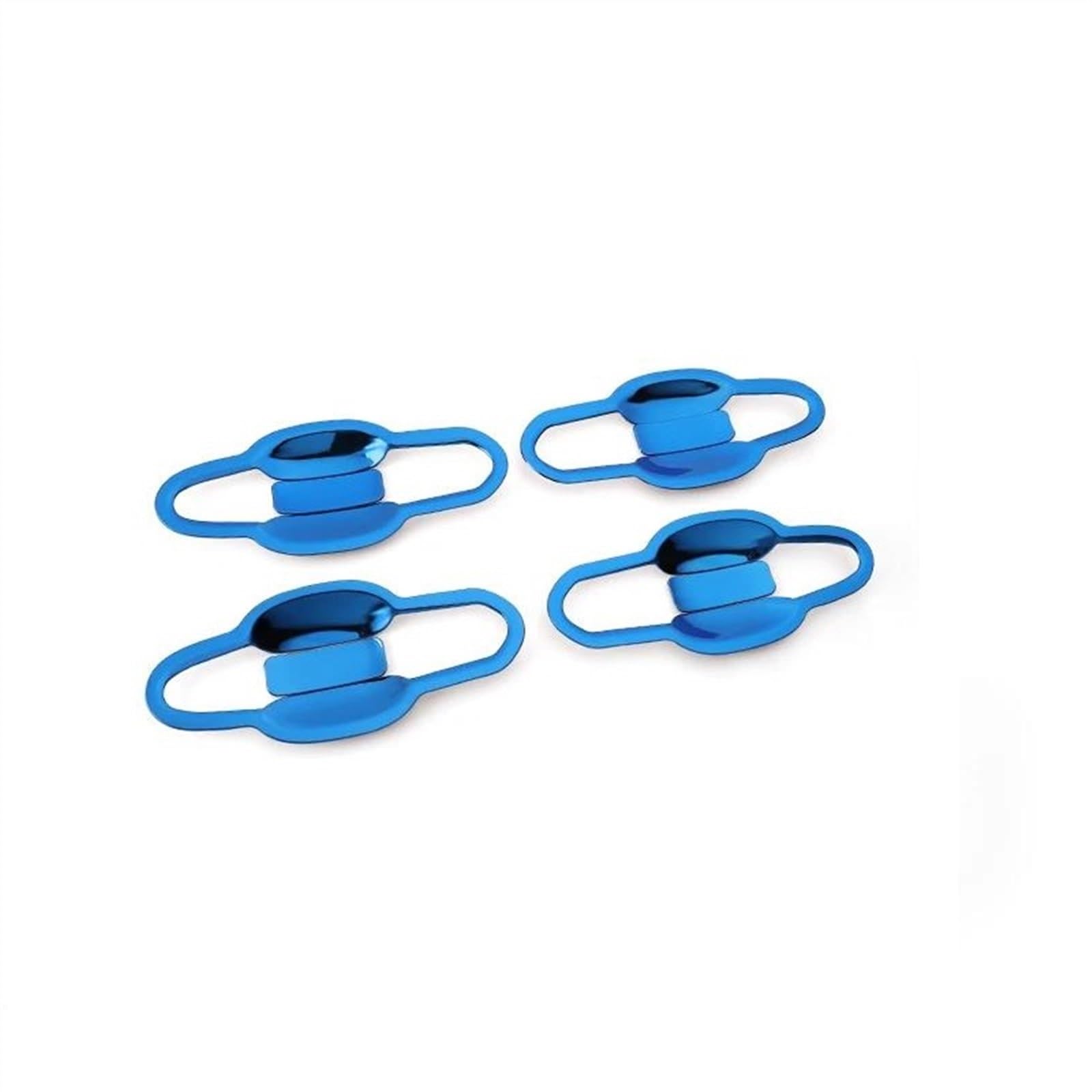 SLIMES 4/8 Pieces Car Electroplating Exterior Door Handle Strip Cover W/Smart Keyhole for Toyota RAV4 2019-2023 RAV 4 XA50 Protection(Blue 2)