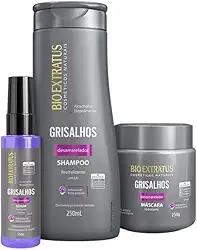Kit Bio Extratus Grisalhos Linha Completa - Shampoo, Máscara e Sérum