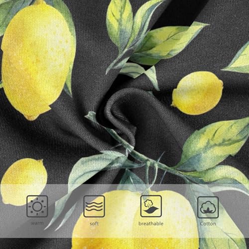 Lemons Black Cotton Toddler Underwear, Girls' Underwear, 2T–8 Years3