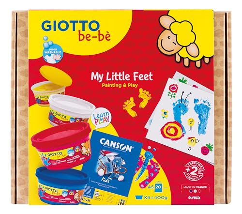 GIOTTO be-bè, Set Creativo de Pintura, My Little Feet, 5 piezas