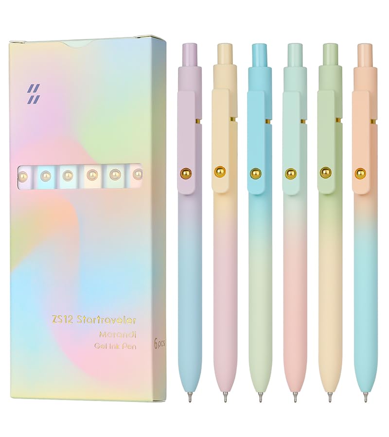 Ddaowanx Gel Pens, 0.7mm Quick Dry Fine Point Smooth Writing Pens, Cute Office School Supplies Gifts for Women (12 Pcs Gradient, Black) โ image 1