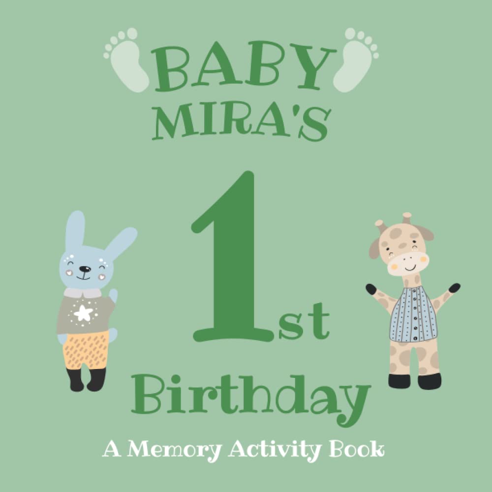 Baby Mira's First Birthday: A Memory Activity Book