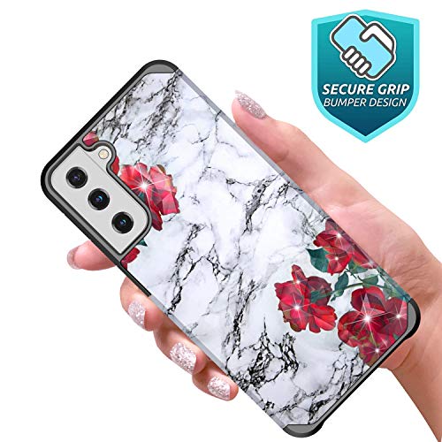 Coque Samsung S22 Plus marbre rose rigide et fine