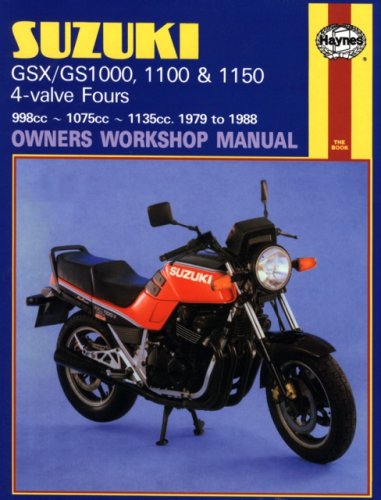 Suzuki GSX/GS1000, 1100 & 1150 4-valve Fours Owners Workshop Manual, No. M737: 1979-1988