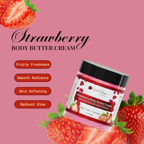 Red Rose Naturals Strawberry Body Butter Cream For Sensitive thumb #6
