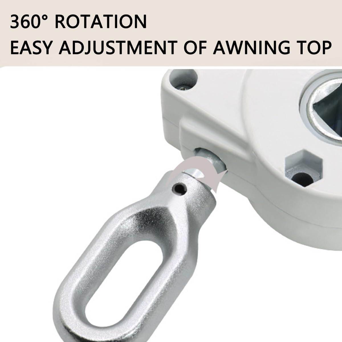 JNNJ Argano per Tende da Sole Rapporto 1:7, Argano Speed per Tende da Sole, Arganello per Tende con Movimento, Arganello Tenda da Sole Modello Speed, Universale Kit Meccanico Hardware Accessori