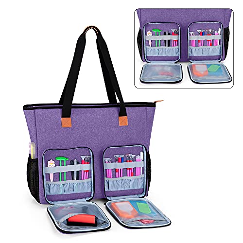 Luxja Carrying Case For Diamond Painting Accessories And A3 Light Pad, Diamond Painting Bag For A3 And B3 Light Box (Bag Only), Purple #TOP1