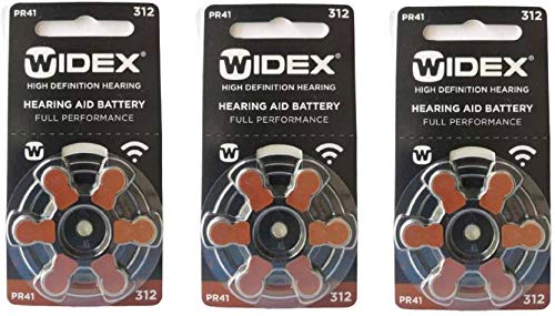 Widex hearing aid battery Size 312 (PR41) (3 Packets = 18 batteries) (B082F4P7VP) Amazon Price History, Amazon Price Tracker