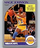 1990-91 NBA Hoops #157 Magic Johnson Los Angeles Lakers Official Basketball Trading Card