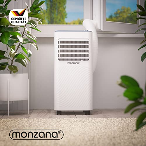 MONZANA® Airco MZKA2600 Mobiel Raamafdichting Luchtafvoerslang 9000BTU 4-in-1 1000W Alexa 30m² Afstandsbediening - Afbeelding 3