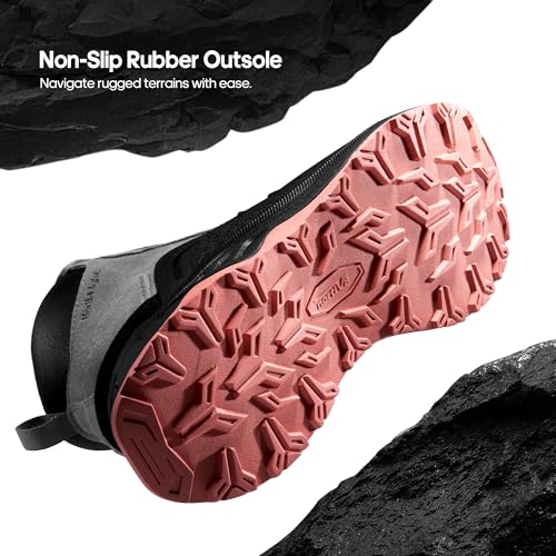 NORTIV 8 Women's Waterproof Hiking Boots Outdoor Trekking Camping Trail Hiking Boots - Image 5