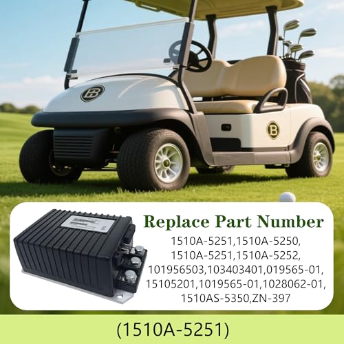 Image of 48V 275A 1510A-5251 1510A-5250 1510-5201 for Curtis DC Motor Controller 1510-5201 / 1510-5251 / 1510-5250 Compatible with Golf Carts Club Car 2000-2008