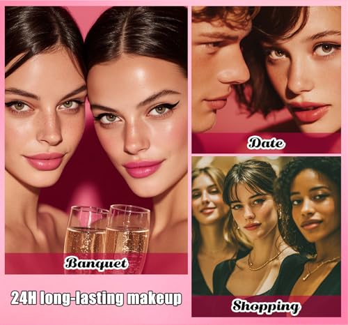 Rotatable Eyeliner Stamp,Long Lasting Eyeliner Stamp and Pencil Set for Precise Eye Makeup miniatura 6