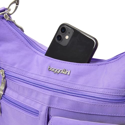 Image of Baggallini Modern Everywhere Crossbody Bag for Women 11x9x4.5 Rfid Hobo Bag