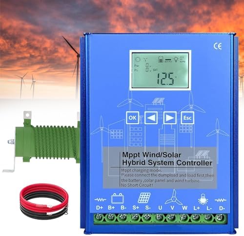 Amazon.com: 6000W Wind Solar Hybrid Charge Controller - MPPT Regulator ...