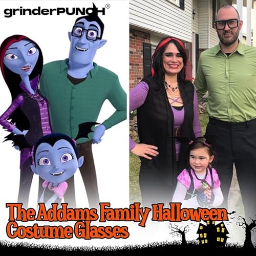 Image of grinderPUNCH Thick Square Frame Clear Lens Glasses Eyeglasses Super Oversized Fashion and Costume 2 Pack - Matte Black