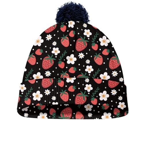 Boys Girls Beanie with Pom Pom Kids Knit Beanie Hat Winter Pom Beanies for Children Cute Soft Warm Beanie
