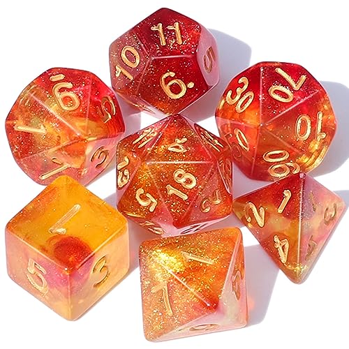 Image of CiaraQ 7pcs Polyhedral Dice Set for Dungeon and Dragons MTG Table Games