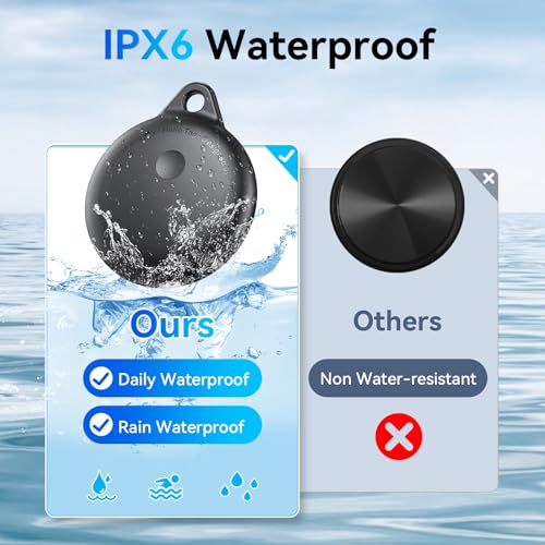 Smart Tags-4 Pack, Smart Bluetooth Tracker Work with Apple Find My, Key Finders and Find My Tracker, Game Changer Waterproof Smart Tag with Key Ring GPS Tracker Tag for Keys/Luggage/Wallet/Pets etc - Image 5