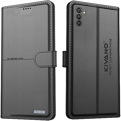 Image of Compatible With Samsung Galaxy F13 4G / Samsung Galaxy F23 / Samsung Galaxy M13 4G Flip Cover | Leather Finish | Inside Pockets & Inbuilt Stand | Shockproof Wallet Style Magnetic Closure
